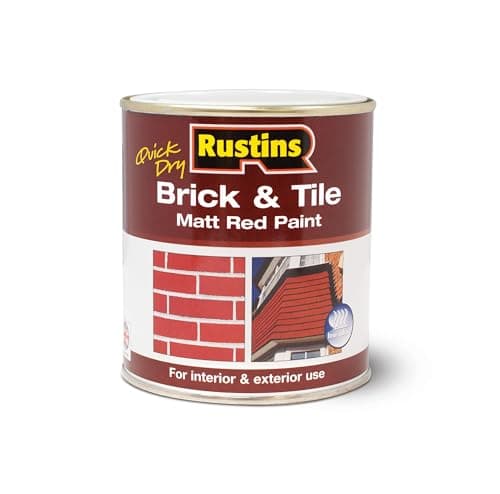 Image of Rustins BRITW1000 Quick Dry Brick & Tile 1L, Red