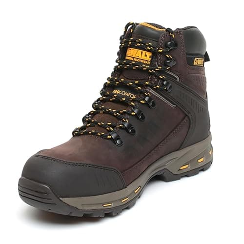 Image of DEWALT Kirksville Mens Safety Boot | Water Resistant | Aluminium Toe Cap | S3S FO SR | UK Mens Size 9