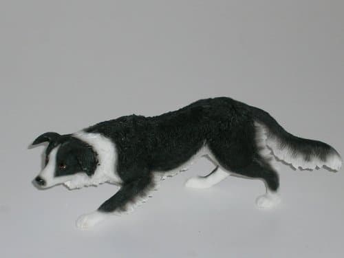 Image of Figure | Black & White Border Collie | 1 Piece - 17x5x6 cm