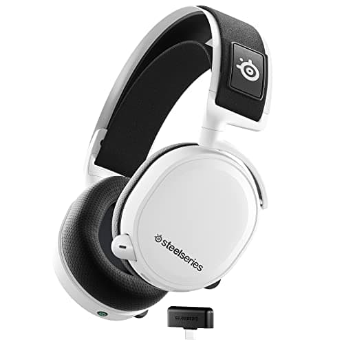 Image of SteelSeries Arctis 7+ Wireless Gaming Headset - Lossless 2.4 GHz - Sonar 7.1 Virtual Surround Sound - 30 Hour Battery Life - USB-C Quick Charging - For PC, PS5, PS4, Mac, Android and Switch - White