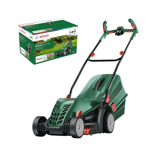 Image of Bosch Corded Lawnmower UniversalRotak 37-565 (230 V, Cutting Width: 37 cm, 40-Litre Grass Box, with GrassCombs)