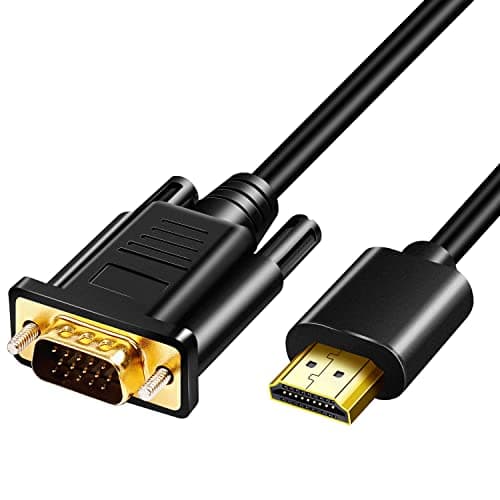 Image of HDMI to VGA Adapter Cable 3m, HDMI Male to SVGA Male Video Converter Cord, 1080P HD Gold Plated Active Monitor DSUB Cable for Desktop, Laptop, Projector, HDTV, Raspberry Pi, Roku, Xbox, etc (3m)
