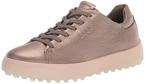 Image of ECCO Womens Golf Tray Golf Shoes - Warm Grey - UK 7.5