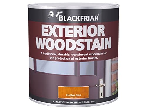 Image of Blackfriar BKFTEWSGT500 Traditional Exterior Woodstain, 500 ml, Golden Teak