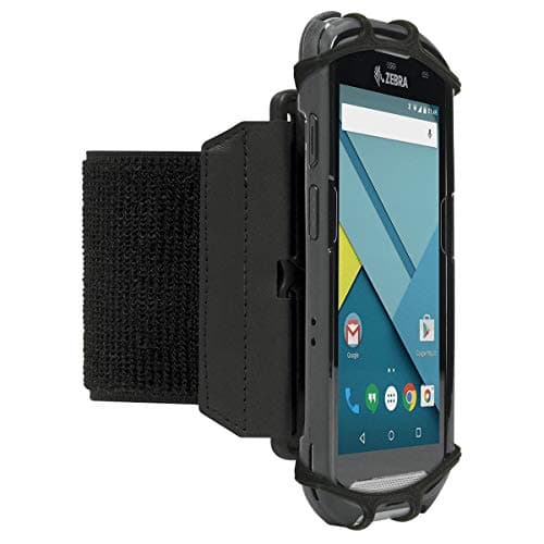 Image of Mobilis Universal Wrist Armband 5-7 Inches, Adjustable, 360° Rotation, Compatible with Zebra TC21 TC26 TC51 TC56, ScanPal EDA51 EDA52, Xcover 5, Black