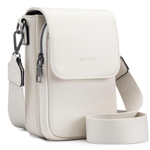 Image of MUIIKOLA Small Phone Shoulder Bag,PU Leather Women's Cross body Bags Handbag with Card Slots, with Adjustable Wide Strap,Versatile Crossbody Bags for Women with Multiple Pockets
