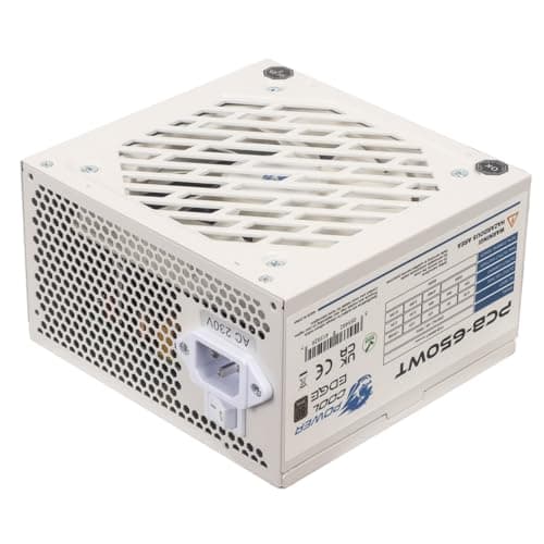 Image of JUSTOP Power Cool 650W PSU, 80 Plus Bronze Certified, 650 Watt ATX PC Power Supply, 120mm Quiet Fan, 2x PCI-E, 6x SATA, For Desktop PCs (White)