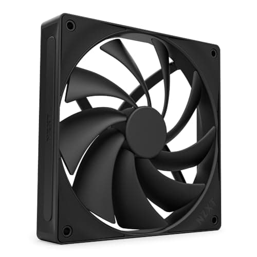 Image of NZXT F140Q | 120mm Quiet Airflow PC Case Fan | Intake or Exhaust | Chamfered Frame for Concentrated Air | Fluid Dynamic Bearings | Low Noise | PWM Control | Black