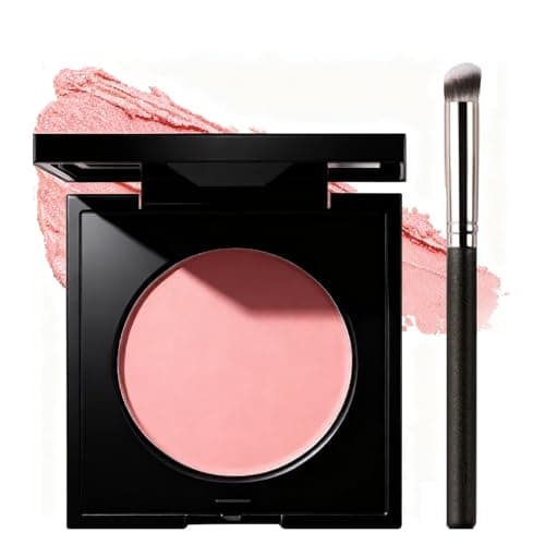 Image of Under Eye Brightener Concealer, Tired Skin Correcting Brightener & Primer, Pink Corrector Concealer with Brush, Effectively Cover Dark Circles, Light to Medium Skin Tone, Instant Results