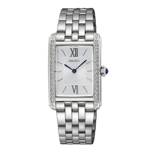 Image of Seiko SWR091P1 Women's Analogue Quartz Watch with Stainless Steel Strap, Silver