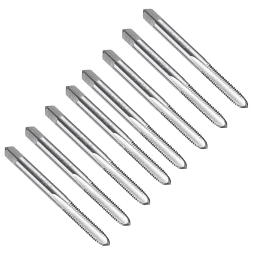 Image of sourcing map 8pcs Straight Flute Thread Tap, M6 x 1 Metric Screw Threading Tapping Tool Thread Milling Machine Taps, High-Speed Steel 6542 (HSS 6542)