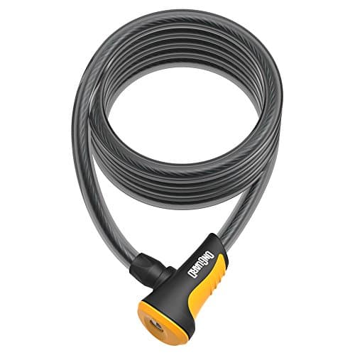 Image of OnGuard Neon Spiral Lock, 180cm x 12mm, Orange.