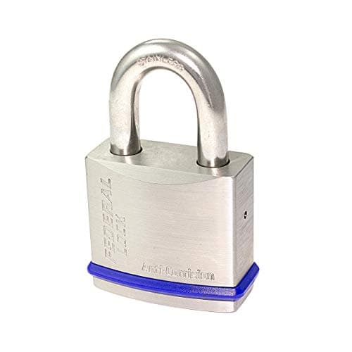 Image of Federal FD850-50mm Body Stainless Steel Marine Padlock - 10 Year Guarantee - 9.5mm Shackle Thickness