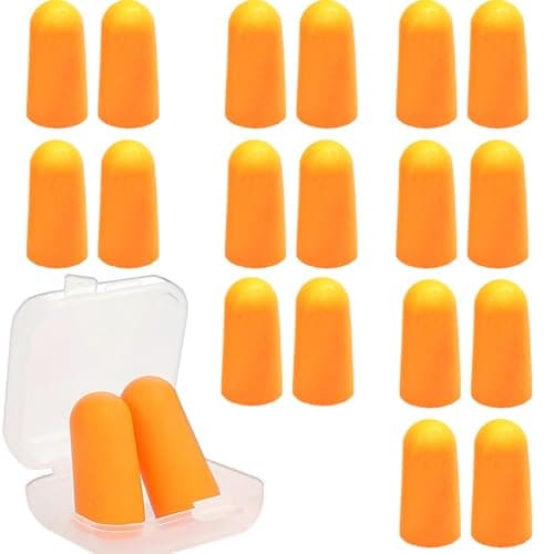 Image of 10 Pairs Soft Foam Ear Plugs- 38db Noise Reduction Sponge Earplugs for Sleeping Noise Cancelling Reusable Ear Plugs Hearing Protection for Sleep, Travel, Work, and Study, Flying, Loud Noise
