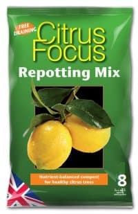 Image of Citrus Focus Repotting Mix, 8L - Growth Technology Potting Soil for All Citrus Trees - Peat-Free Compost Soil - Professional Grade Citrus Plant Food
