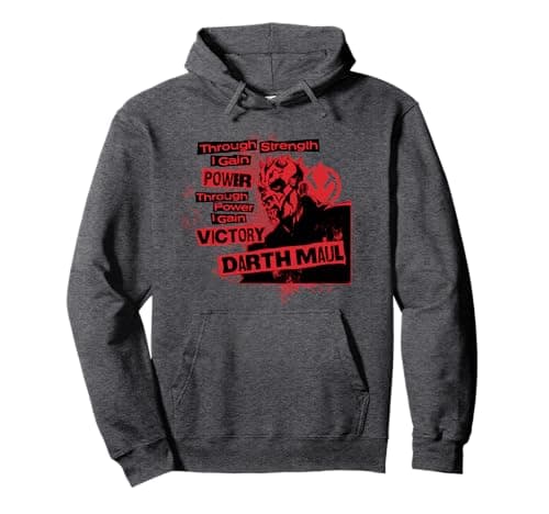 Image of Star Wars Dark Side Darth Maul Sith Strength Power Victory Pullover Hoodie