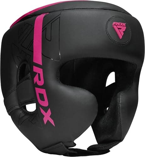 Image of RDX Headguard for Boxing, MMA Training, Adjustable Padded KARA Head Guard for Cheeks Forehead and Ear Protection, Adult & Kids Headgear Muay Thai Kickboxing Sparring Martial Arts Taekwondo Helmet