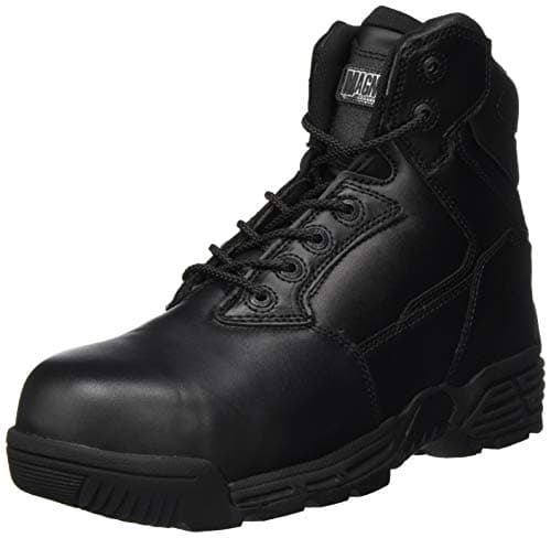 Image of Hi-Tec M801429-021 Stealth Force 6.0 Leather CT CP Leather Composite Toe and Plate Unisex Uniform Safety Boot - Black UK 10