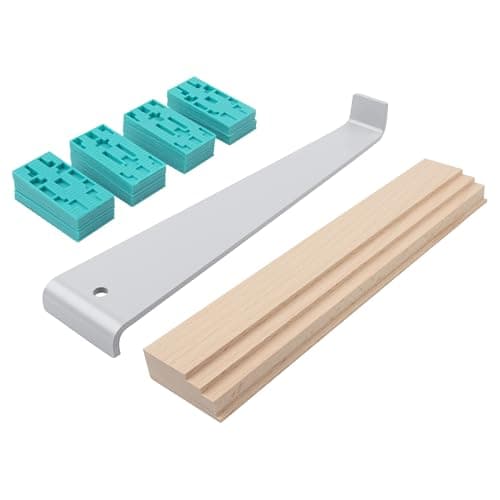 Image of wolfcraft Laying Set for Laminate, Parquet, Cork, 22 pcs. I 6931000 I Attractively Priced Set of Basic Equipment for Laying Flooring