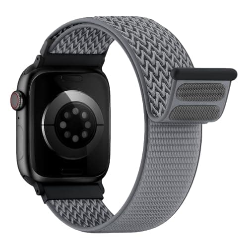 Image of Nylon Sport Loop Straps for Apple Watch Strap 44mm 40mm 49mm 46mm 45mm 42mm 41mm 38mm Men Women,Soft Breathable Fabric Waterproof Bands for Apple Watch Band Series 11 10 9 8 7 6 5 4 Ultra/3/2 SE/3/2