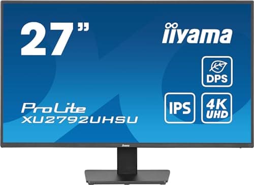 Image of iiyama Prolite XU2792UHSU-B6 27 Inch IPS LED Monitor 4K UHD HDMI DP USB 3.2 USB-C 15W DPS Slim-Line Black