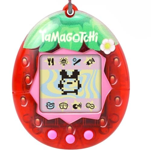 Image of TAMAGOTCHI Bandai Original Fresh Strawberry Digital Pet | Nurture And Raise The Original Electronic Pet Japanese Kids Toys For Girls And Boys Make Great 90s Retro Gifts