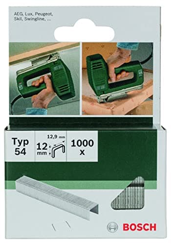 Image of Bosch 2609255842 12mm Type 54 Flat Wire Staples (Pack of 1000)