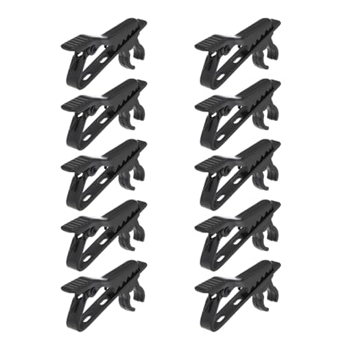 Image of YPBEW Lapel Microphone Clips Replacement Kit, 3/5 / 10Pcs Lavalier Mic Metal Tie Replaceable for Voice Lavalier Microphone Clip