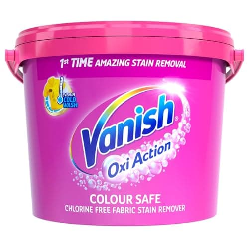 Image of Vanish Oxi Action Stain Remover Powder for Colours 2.4Kg | Amazing Stain Removal | Lifts Tough Stains | Chlorine Bleach Free | Safe on Everyday Fabrics
