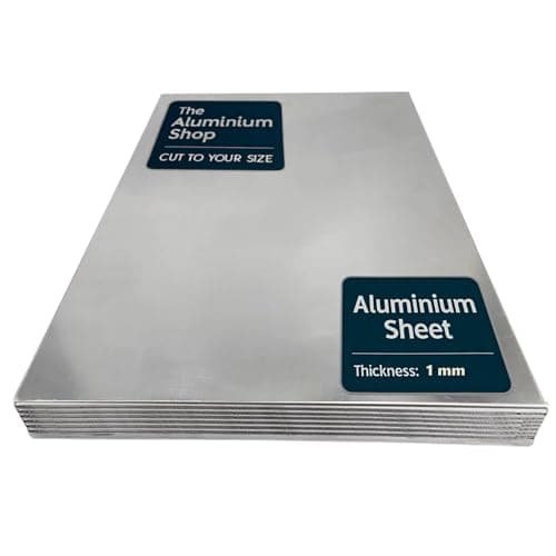 Image of Aluminium Sheet Plate 1mm Thick Cut To Any Size for DIY Kickplates Panels Crafts (400mm x 400mm)