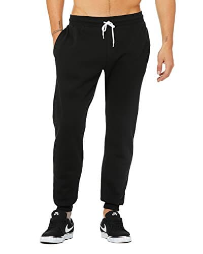 Image of Bella Canvas 3727 Unisex Sponge Fleece Jogger Sweatpants-Black-XS
