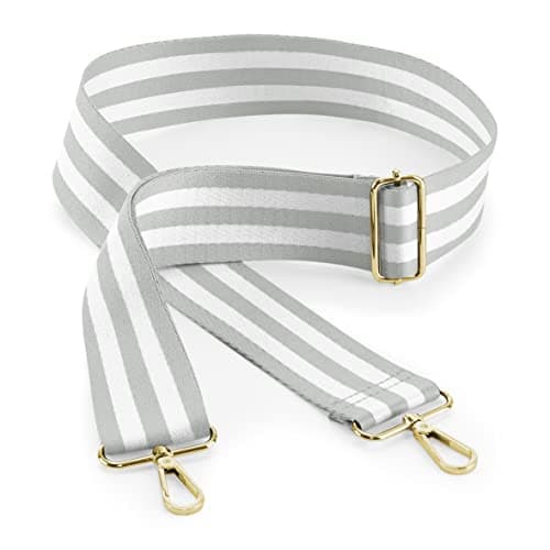Image of BagBase BG765 Boutique Adjustable Bag Strap - Light Grey/White