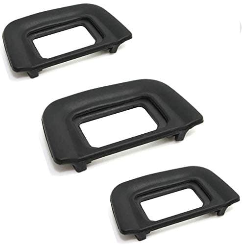 Image of DK-20 Eyepiece Eyecup Viewfinder for Nikon D5600 D5200 D5100 D5000 D3100 D70 D70S D60 D50 D40 D750 Camera, ULBTER Viewfinder Eye Cup blinkers -(3-Pieces)