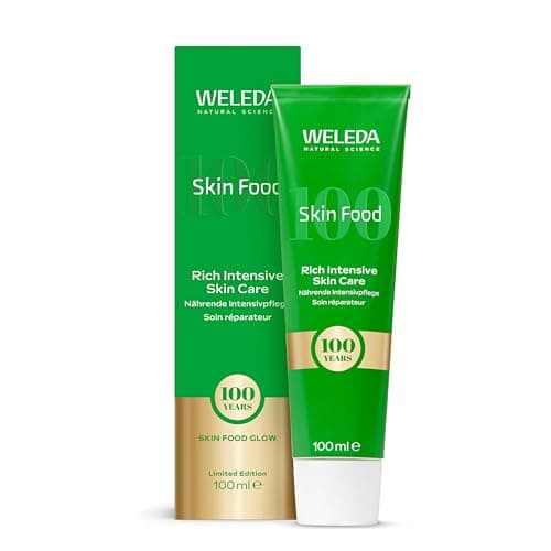Image of Weleda Skin Food 100 Years, Limited Edition, Dry Skin Moisturiser, Moisturising Cream & Primer, Face & Body, For Men & Women, Multiple Uses, Certified Natural Skin Care, 100ml