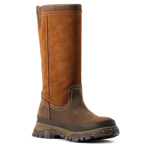 Image of Ariat Women's Moresby Waterproof Country Boots With Full Side Zip 10044593, Java, 6