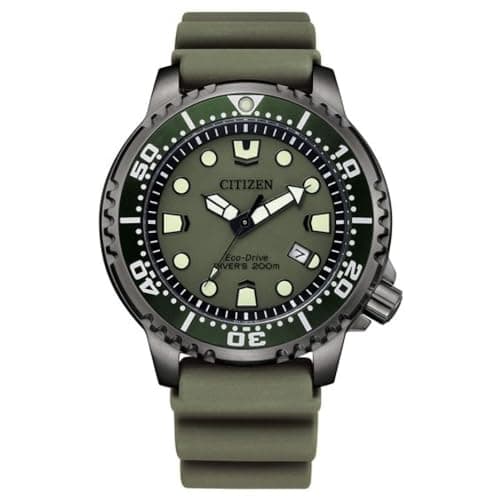 Image of Citizen Men's Analogue Eco-Drive Watch with a Rubber Band Promaster Marine
