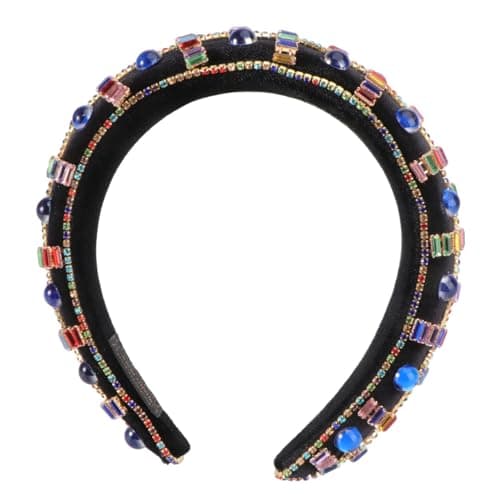Image of DOITOOL Fashionable Resin and Sponge Headband Royal Court Style Retro for Women Comfortable Hand Feeling and Smooth Wiring, Hair Accessory for Spa and Workout