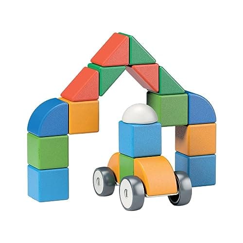 Image of Geomag, Magicube 4 Shapes Recycled Little World, Magnetic Games Suitable For Children From 1 To 5 Years, Magnetic Constructions For Children, 25-Piece Pack, 100% Recycled Plastic