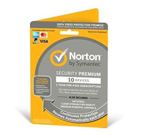 Image of Norton Security Premium 2023 10 Devices 1 Year Antivirus Included PC/Mac/iOS/Android by Post