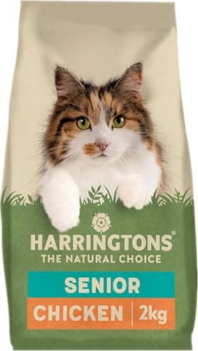 Image of Harringtons Complete Dry Senior Cat Food Chicken 2kg (Pack of 4) - Tasty Natural Goodness