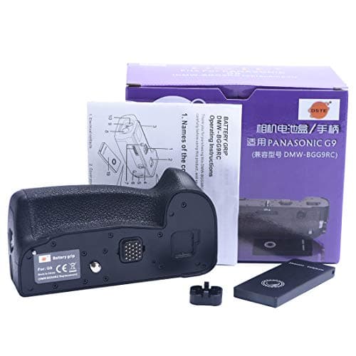 Image of DSTE 2.4G Remote Control Vertical Battery Grip Compatible for Panasonic Lumix G9 DC-G9 DMW-BGG9 DMW-BGG9GK Camera