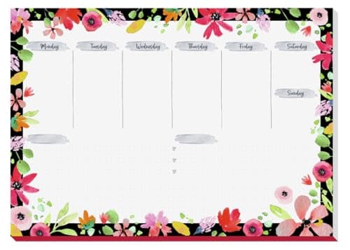 Image of SIGEL JS200 Paper desk pad, weekly planner, A3, multicolor, 30 sheets - Jolie
