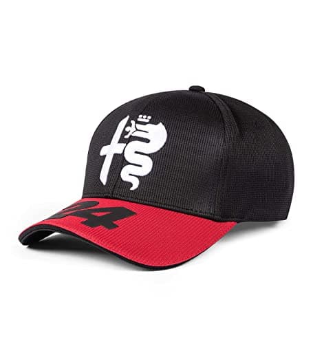 Image of Alfa Romeo Racing F1 2023 Guanyu Zhou #24 Team Baseball Hat Black, Black, One size