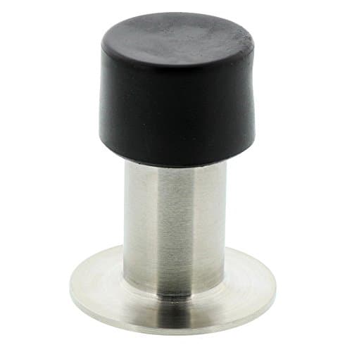 Image of BURG-WÄCHTER Wall Door Stopper, Height: 65 mm, Diameter: 51 mm, Incl. Mounting Material, TSW 2365 Ni SB, Stainless Steel, 15521 9