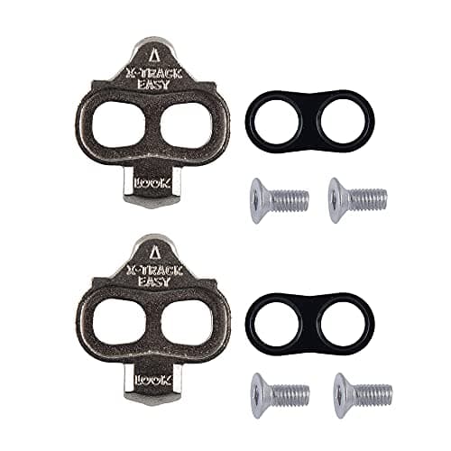 Image of LOOK Cycle - X-TRACK EASY Cleats - Multidirectional Disengagement - Ultra Compact - Lightweight - Angular Freedom 6° - Cleats for MTB, Compatible with all SPD-Standard Pedals