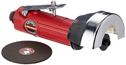 Image of Neilsen CT0678 1/4in Air Cut-Off Tool - 3-Inch/75mm Cutting Disc, 20000 RPM, Lightweight Aluminum Housing, Safety Trigger, Rear Exhaust