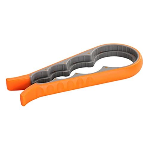 Image of Jar Opener and Bottle Opener for Weak Hands Arthritis Elderly and Children,Non-Slip Jar Opener Grip Get Lids Off with Ease (Orange)