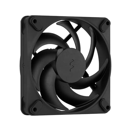 Image of Fractal Design Momentum 12 - Silent PC Case Fan - 120 mm - Liquid Crystal Polymer LCP blades - FDB Fluid Dynamic Bearing - PWM control - Cooling Performance - Powerful Airflow - Quiet Operation -Black