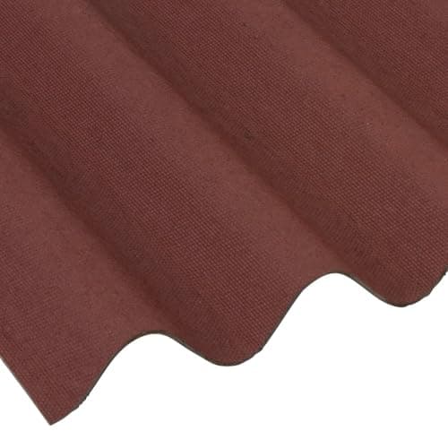Image of Red Corrugated Bitumen Roofing Sheet 950mm x 2000mm – 2.6mm Thick Waterproof Roof Panel for Sheds, Barns & Agricultural Buildings