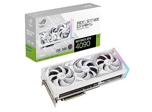 Image of ASUS ROG Strix GeForce RTX™ 4090 White OC Edition Gaming Graphics Card (PCIe 4.0, 24GB GDDR6X, HDMI 2.1a, DisplayPort 1.4a)